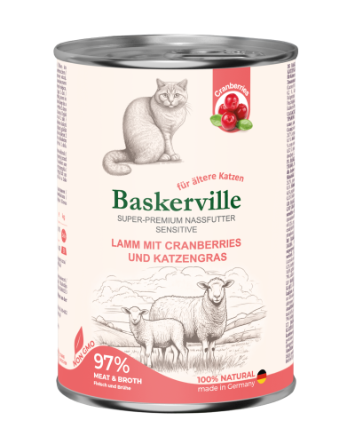 Sensitive Lamm Mit Preiselbeeren Ягненок с клюквой и кошачьей травой влажный корм для кошек