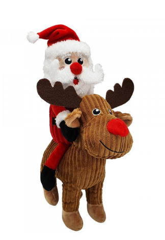 Xmas Игрушка для собак Санта на лоси