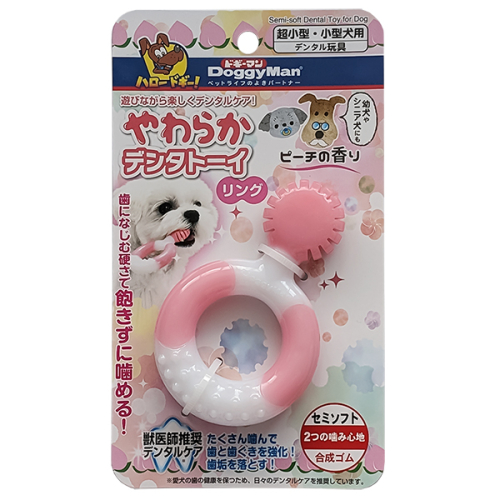 Ring Semi-soft Dental Жевательная игрушка для собак, кольцо