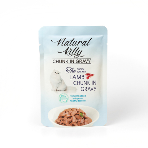 Chunk in Gravy Chicken, Tuna with Lamb Влажный корм для кошек, кусочки курицы и тунца с легкими ягненка в соусе