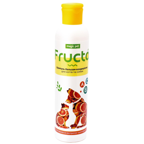 Fructa Шампунь-Бальзам-Кондиционер для собак и кошек с экстрактом грейпфрута