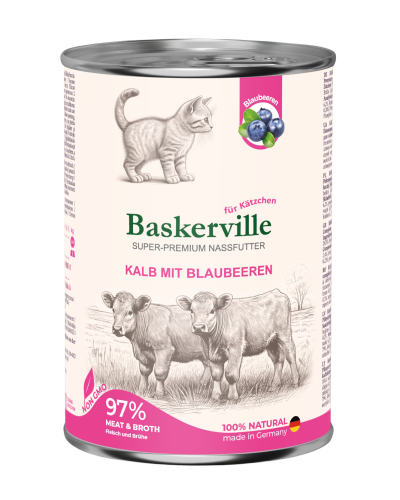 Super Premium Kalb Mit Blaubeeren Телятина с черникой влажный корм для котят