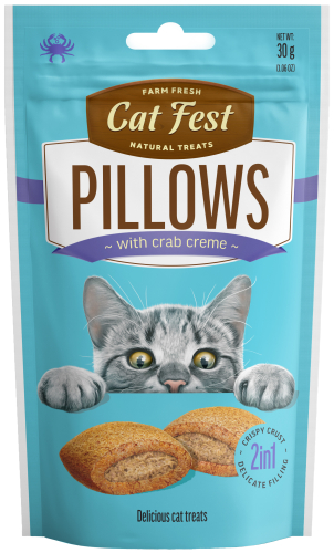 Cat Лакомство для кошек подушечки с кремом краба