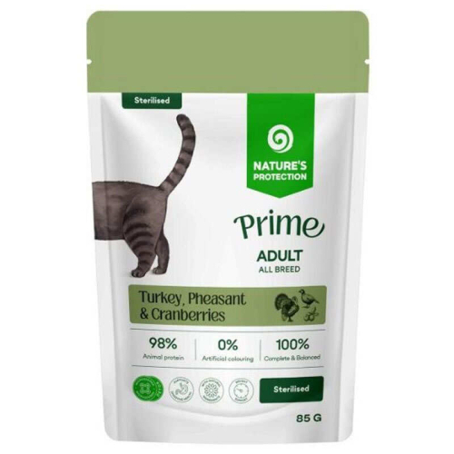 Prime Sterilised Adult Cats Turkey, Pheasant and Cranberries Влажный корм для стерилизованных кошек с индейкой, фазаном и клюквой