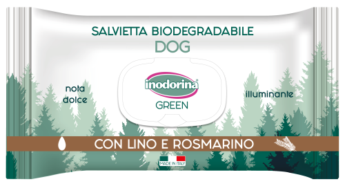 Green Illuminante Биоразлагаемые салфетки для собак с розмарином