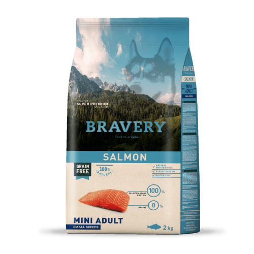 Salmon Mini Adult Сухой корм с лососем для взрослых собак мелких пород