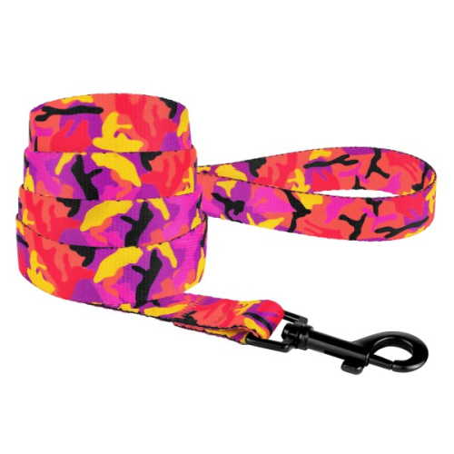 Urban Camo Нейлоновый поводок для собак, розовый