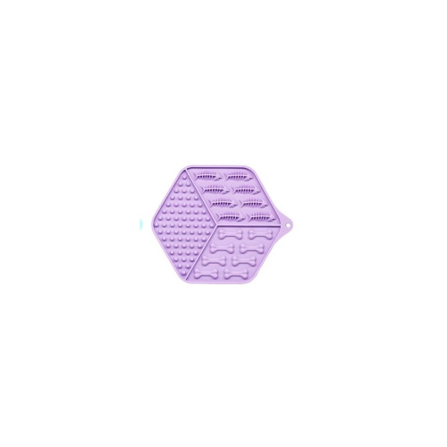 licky mat Коврик-кормушка силиконовый, фиолетовый