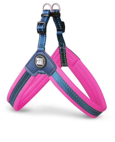 Q-Fit Harness Matrix Pink Шлей для собак со светоотражающими швами