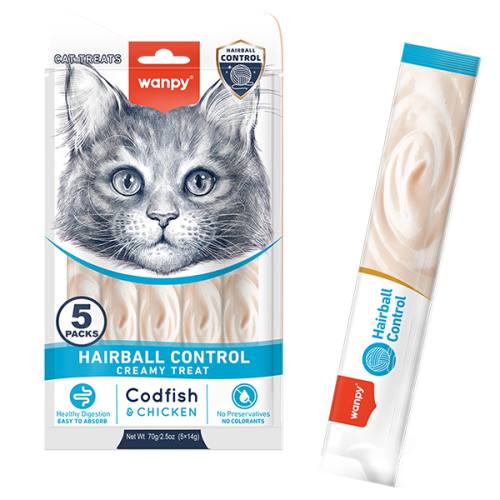 Functional Creamy Lickable Treat Hairball Control Ласощі для котів для виведення шерсті