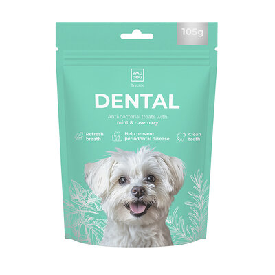 WAUDOG Treats Dental Ласощі для собак, Паличка для чистки зубів з м'ятою і розмарином