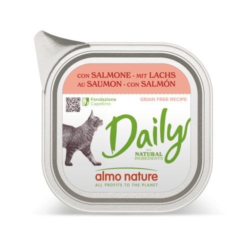 Daily Cat Паштет с лососем для кошек