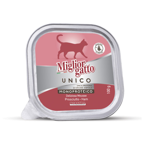 Migliorgatto UNICO Delicious Вологий корм для котів з прошуто