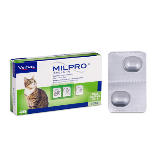 Milpro - Мильпро противопаразитарный препарат для взрослых кошек