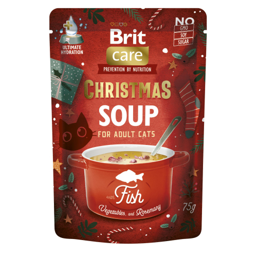 Christmas Fish Soup Вологий корм для котів, різдвяний суп з рибою