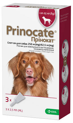Prinocate Противоразитарные капли для собак весом 10-25 кг