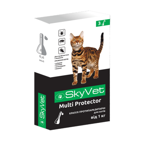 Multi Protector Капли от блох и клещей для кошек