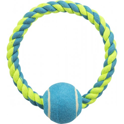Rope with ball - игрушка для собак, канат с теннисным мячом