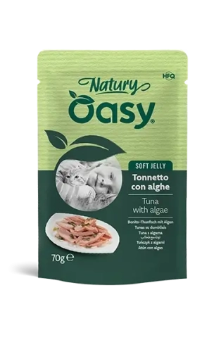 CAT Wet Natury (pouch) Кусочки с тунцом и морскими водорослями в желе для взрослых кошек