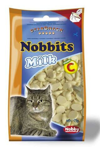 Nobbits Milk Лакомство для кошек, Снеки с молоком