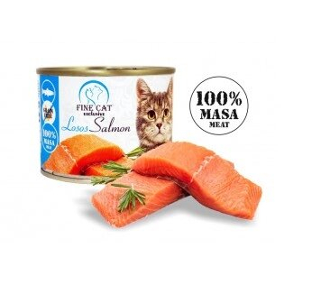 Консерва для кошек с мясом лосося