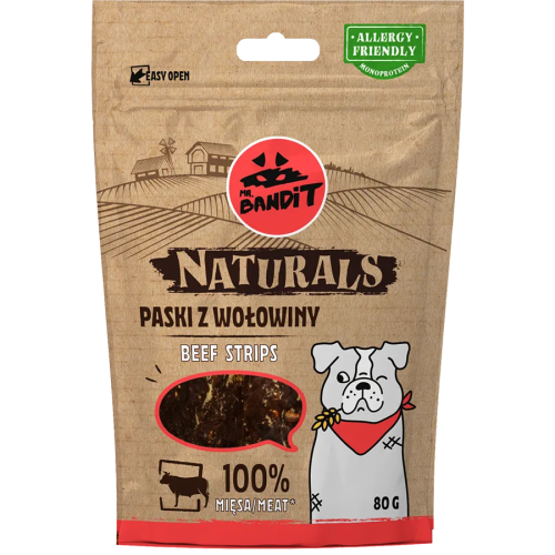 Naturals Полоски из говядины для собак