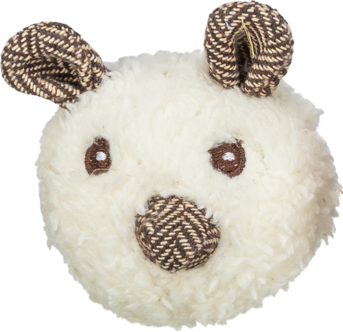 Игрушка для кошек, Медведь плюшевый с кошачьей мятой, бежевый