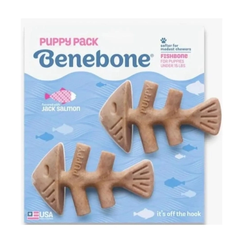 Fishbone 2-Pack Tiny Puppy Набор из двух жевательных игрушек для щенков
