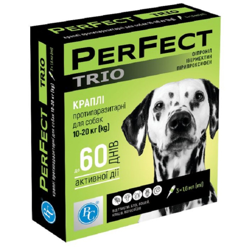 TRIO Капли для собак весом от 10 до 20 кг