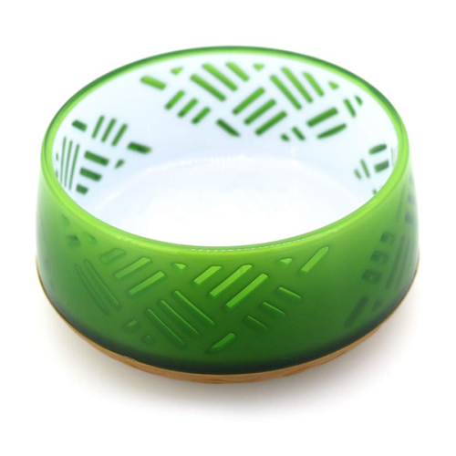 Japanese Art Designed Миска для собак и кошек, зеленая