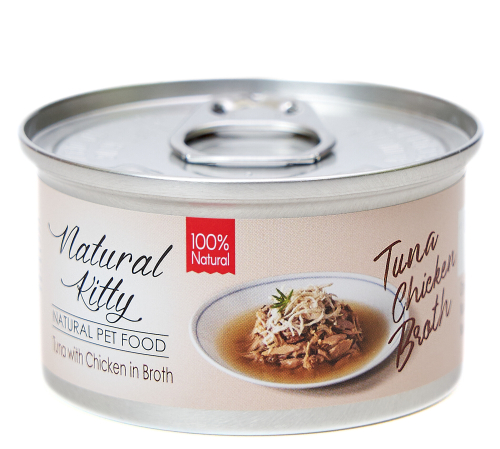 Broth Series Tuna with Chicken in Broth Влажный дополнительный корм для кошек, тунец с курицей в бульоне