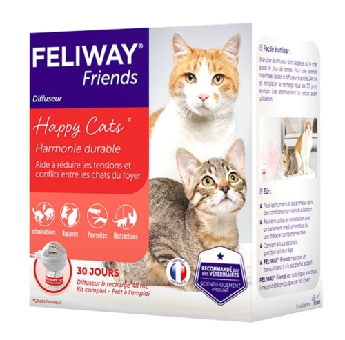 Feliway Friends (диффузор + сменный блок) Успокаивающее средство для кошек во время стресса, при содержании нескольких кошек в помещении