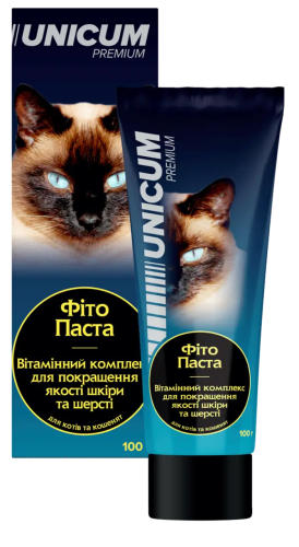 Фитопаста Комплекс для улучшения состояния шерсти и кожи у кошек и котят