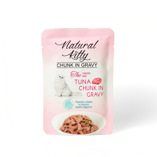 Chunk in Gravy Chicken and Tuna Влажный корм для кошек, кусочки курицы и тунца в соусе