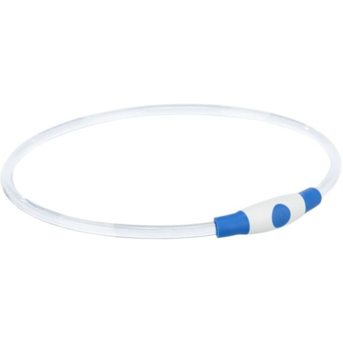 Flash Light Ring USB Ошейник для собак мерцающий, синий