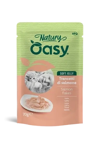 CAT Wet Natury (pouch) Шматочки з лососем в желе для дорослих котів