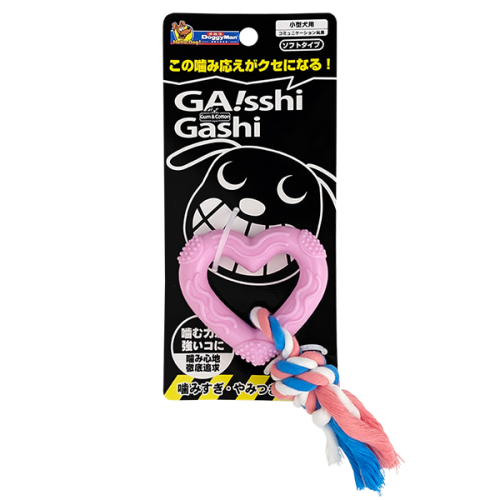 Chew Toy Heart with Rope Жевательная игрушка для собак, сердце с веревкой