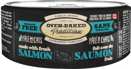 Cat Salmon - Беззерновой влажный корм со свежим мясом лосося для кошек на всех стадиях жизни
