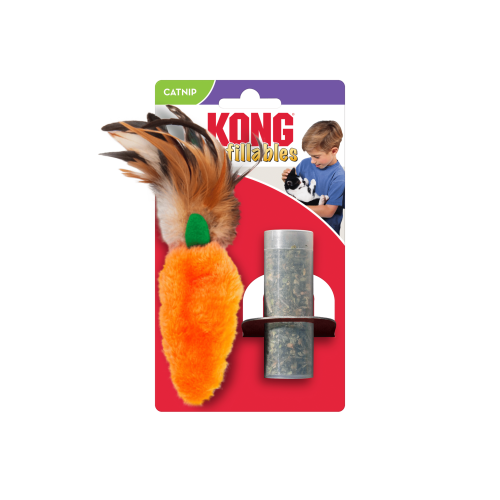 Refillables Carrot Feather Игрушка для кошек, морковь с перьями