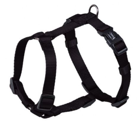 Classic H-shaped Harness Шлея для собак с плавной регулировкой размера и классическим фастексом, черная
