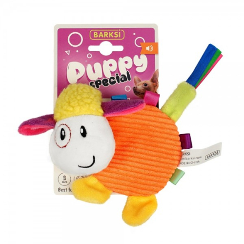 Sheep Puppy Special Игрушка Шелесткая овечка с пищалкой для щенков и собак мелких пород