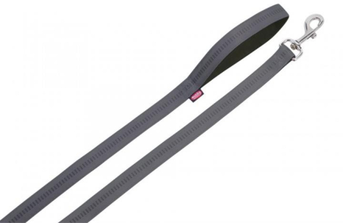 Soft Grip 120 Leash Нейлоновый поводок с мягкой подкладкой для собак, серый