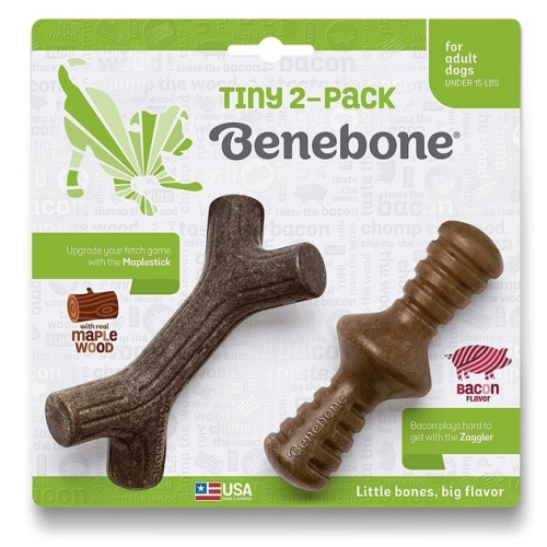 Maplestick/Zaggler Bacon 2-Pack Tiny Игрушка для собак