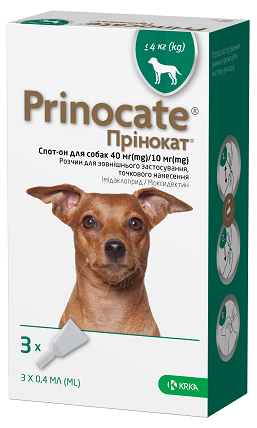 Prinocate Противоразитарные капли для собак весом до 4 кг