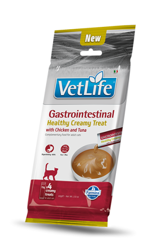 Vet Life Gastrointestinal Cat Chicken&Tuna Кремові ласощі при захворюваннях ШКТ у кішок