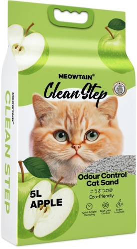 Clean Step Бентонитовый наполнитель для кошачьего туалета с ароматом яблока