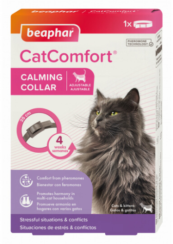 CatComfort Успокаивающий ошейник с феромонами для кошек, 35 см