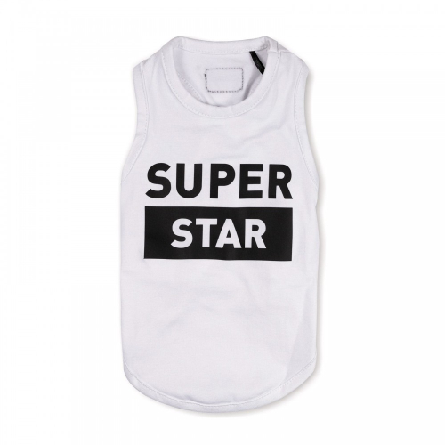Борцовка «Superstar» для собак, белая
