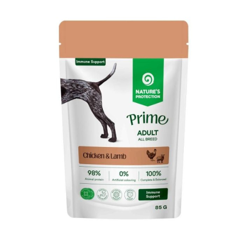 Prime Immunity Support Adult Dogs Chicken and Lamb Вологий корм для собак для зміцнення імунітету з куркою і ягням