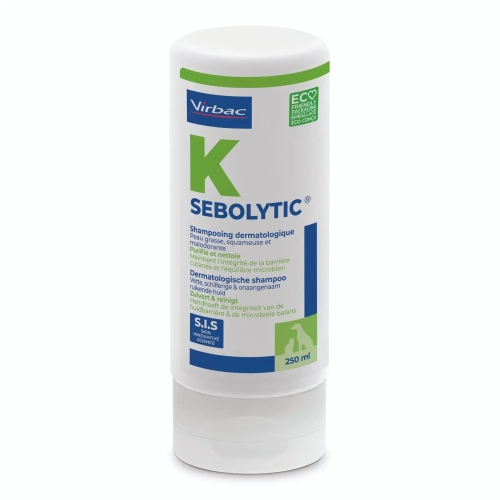 Sebolytic - Лечебный шампунь для собак и кошек с жирной кожей и шелушащейся кожей